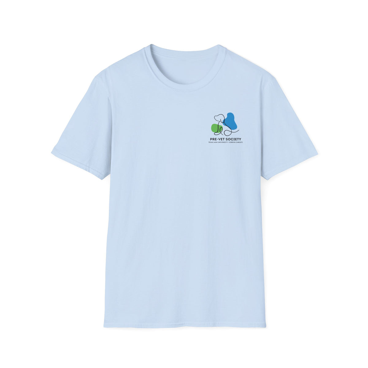 Pre-Vet Society Logo Front, Animal Anatomy Back, Gildan Softstyle T-Shirt Unisex