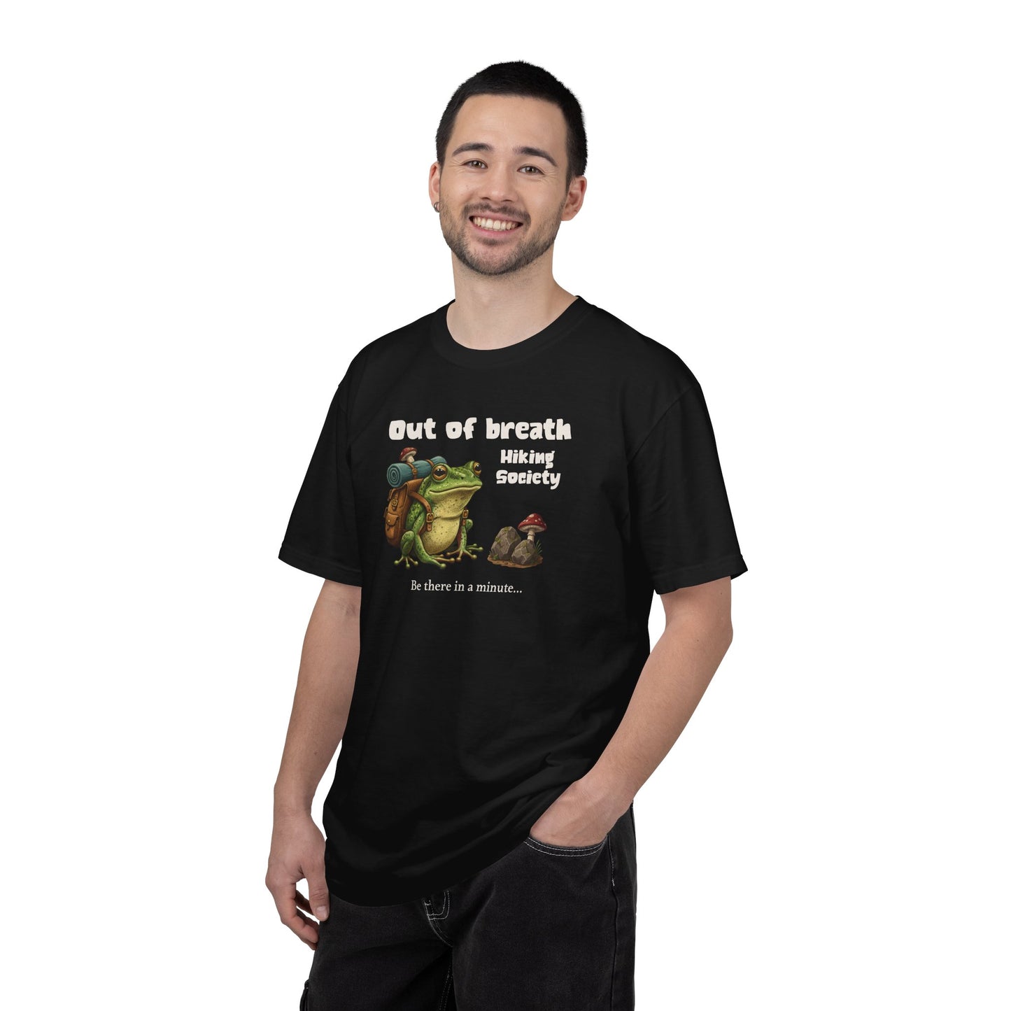 Funny Frog Hiking Shirt Out of Breath Hiking Society Frog Shirt | Comfort Colors Graphic Tee