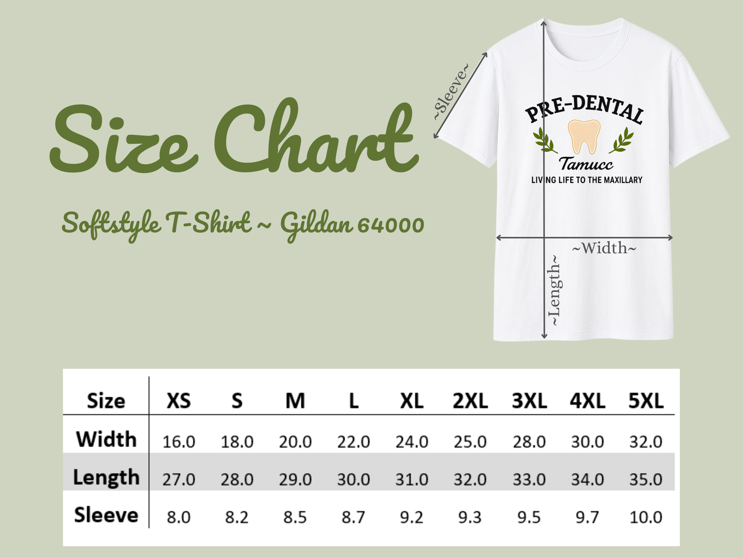 🦷 Pre-Dental Society TAMUCC T-Shirt | Living Life to the Maxillary