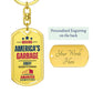 Ameritex Dumpsters Surgical Steel Personalized Keychain