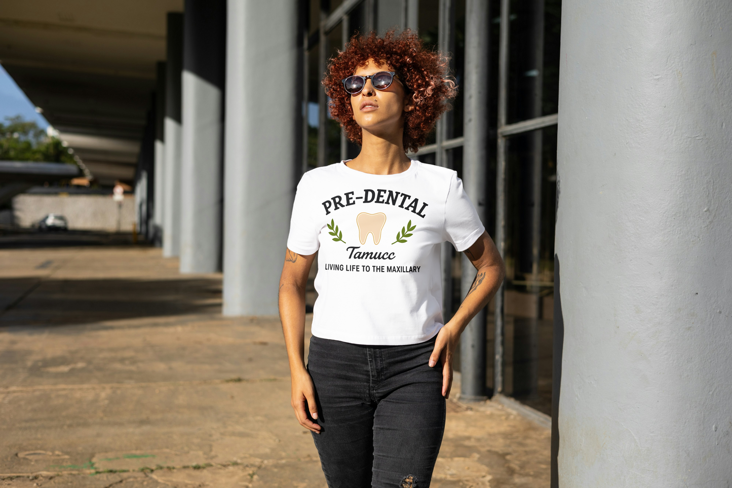 🦷 Pre-Dental Society TAMUCC T-Shirt | Living Life to the Maxillary